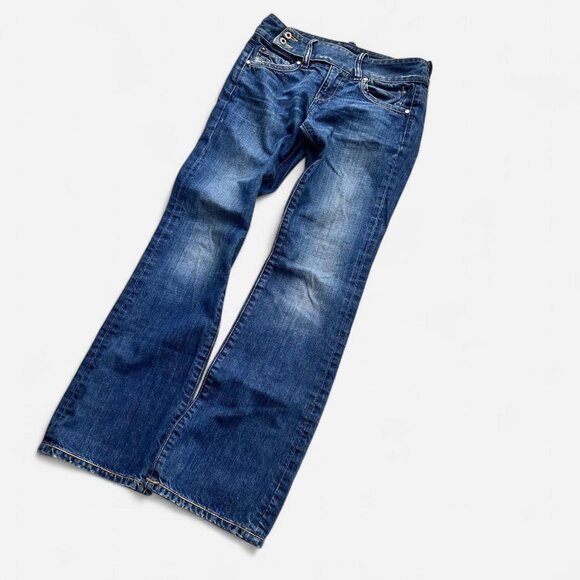 Diesel Y2K Euro Trash Low Rise Denim Wide Leg Jeans Size Women's 24 - Picture 1 of 7